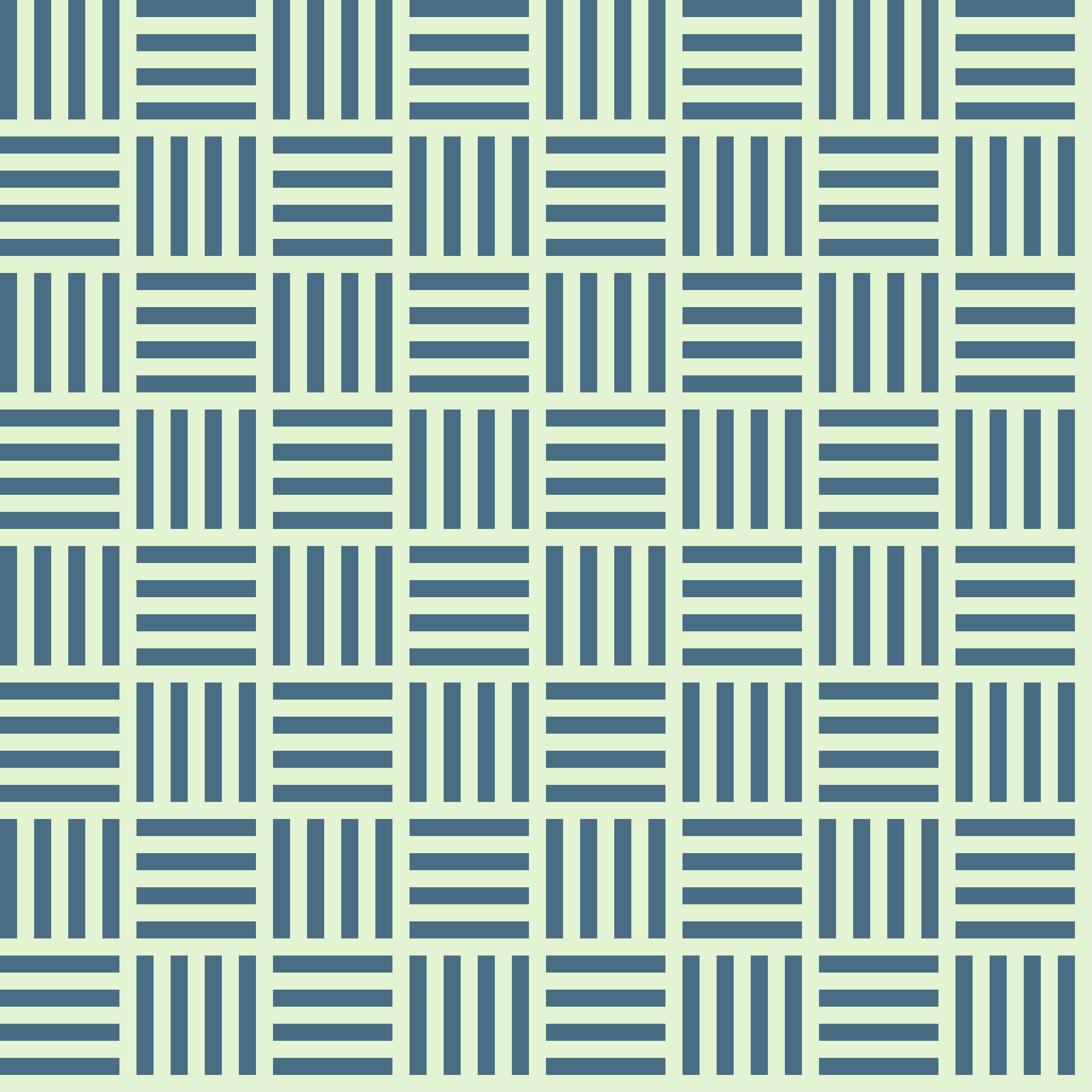 Retro Diagonal Basketweave Seamless Pattern in Slate Blue & Mint | Free Geometric Surface Design