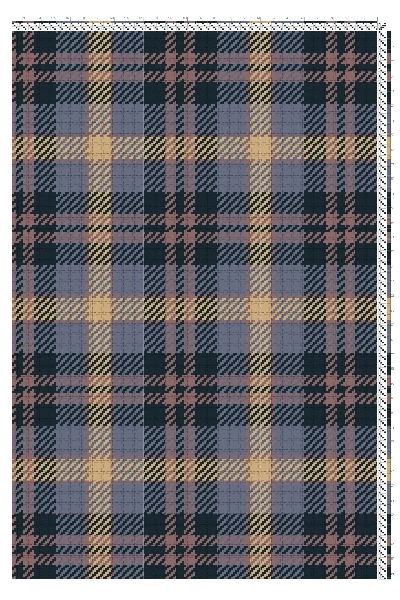 Highland Tartan 2/2 Twill Weaving Draft in Midnight, Slate, & Dusty Rose | 4-Shaft 4-Treadle Pattern