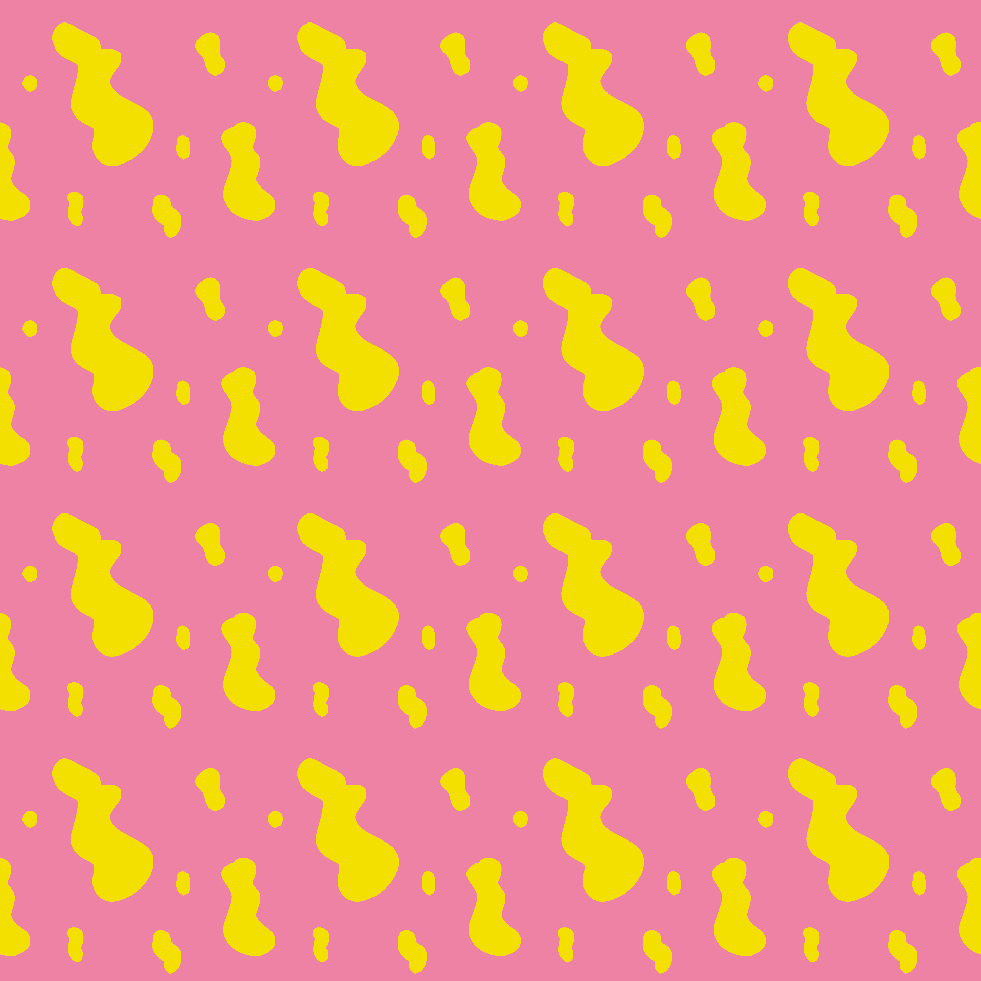 Pop Art Playful Pink Lemonade Blobs Pattern