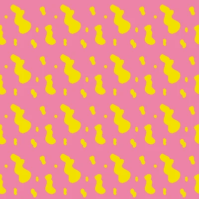 Pop Art Playful Pink Lemonade Blobs Pattern