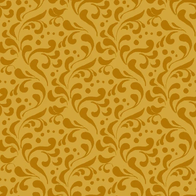 Golden Ornamental Flourishes Pattern