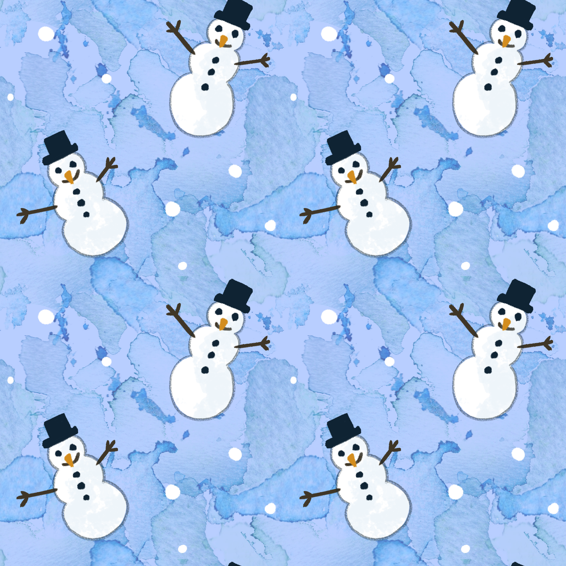 Winter Snowman Pattern