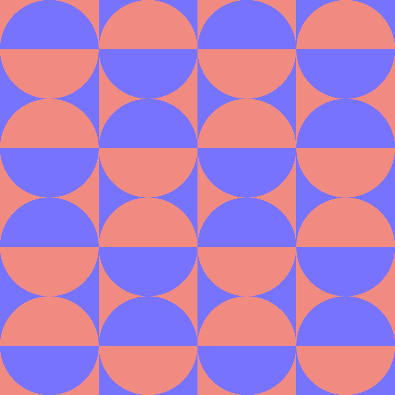 Retro Twinned Tile Twilight Sun Moon Seamless Pattern