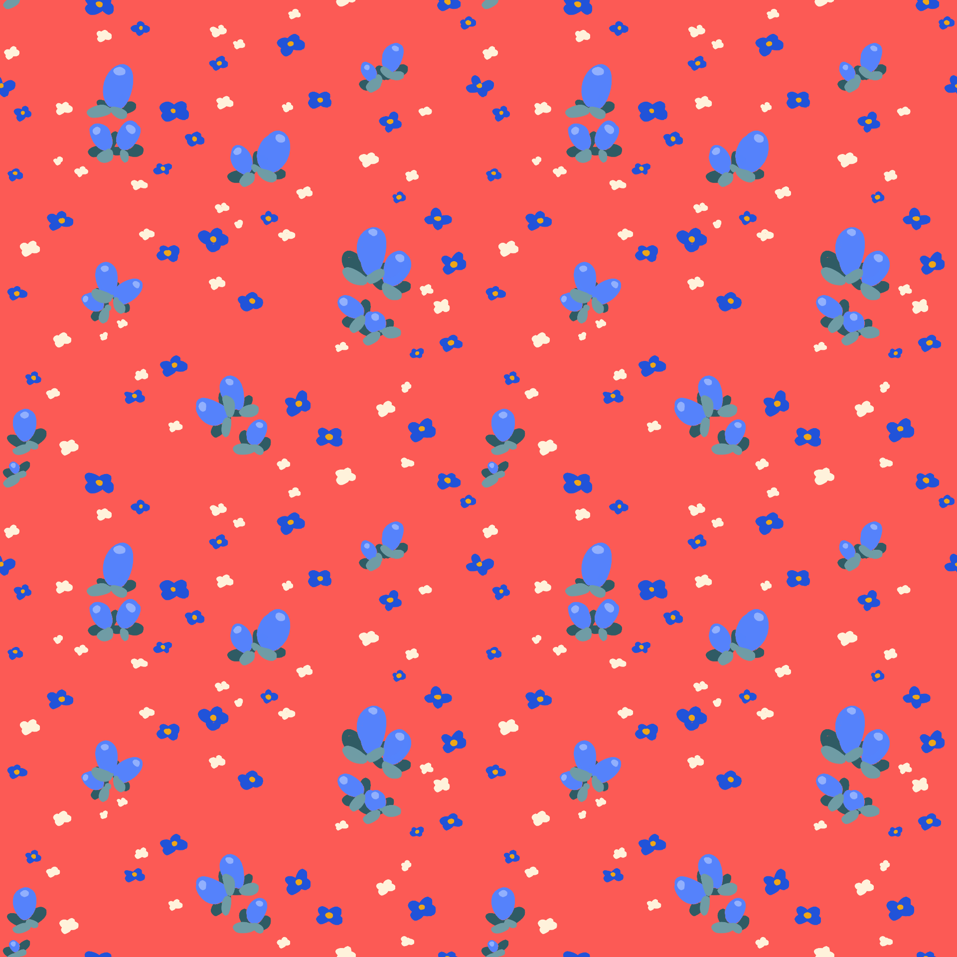 Gummy Blue Berry Pattern