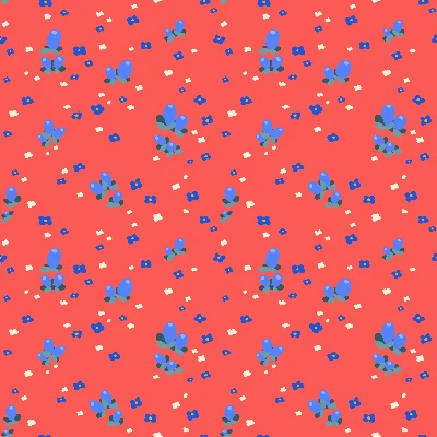 Gummy Blue Berry Pattern