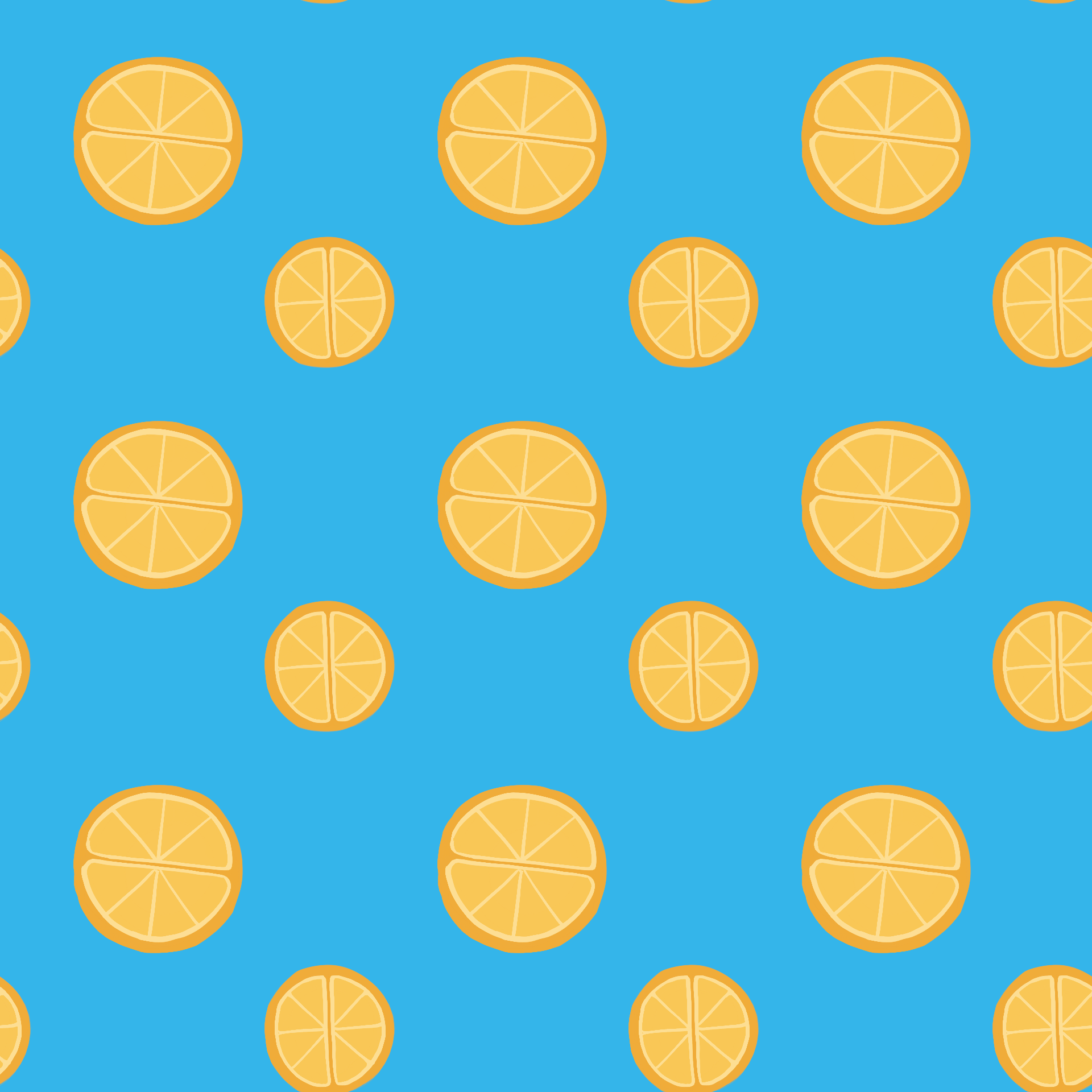 Bright Citrus Slices Pattern