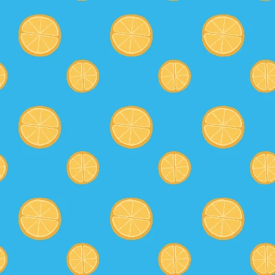 Bright Citrus Slices Pattern