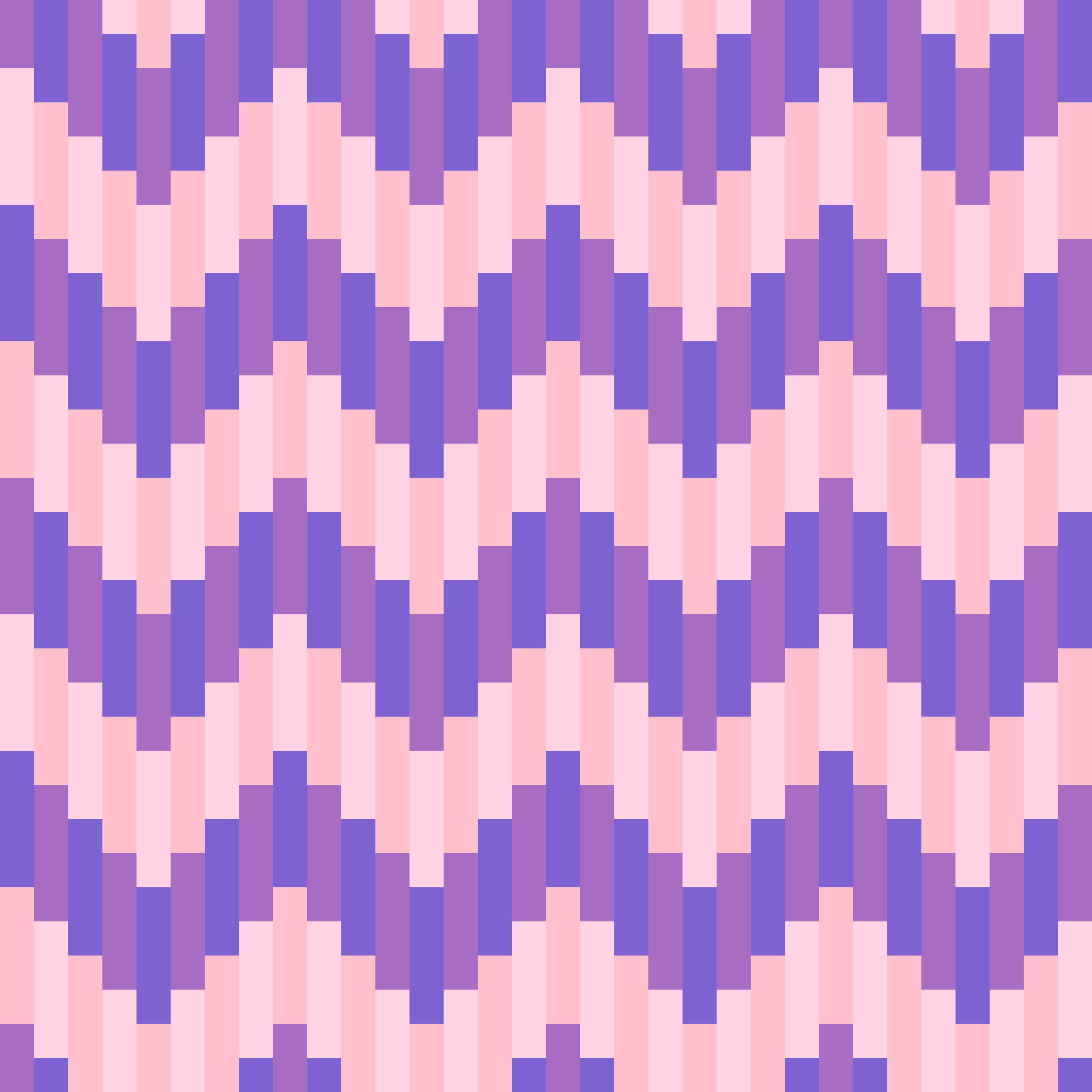 Retro Pixel Chevron Warp Weave Seamless Pattern in Violet & Blush | Free Geometric Surface Design