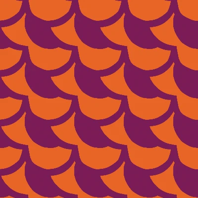 Retro Scallop Double Tile Seamless Pattern