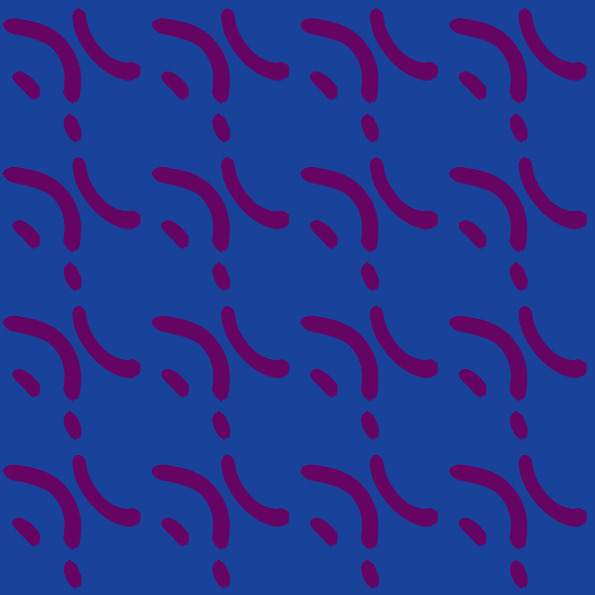 Pop Art Blue & Plum Dashes Pattern