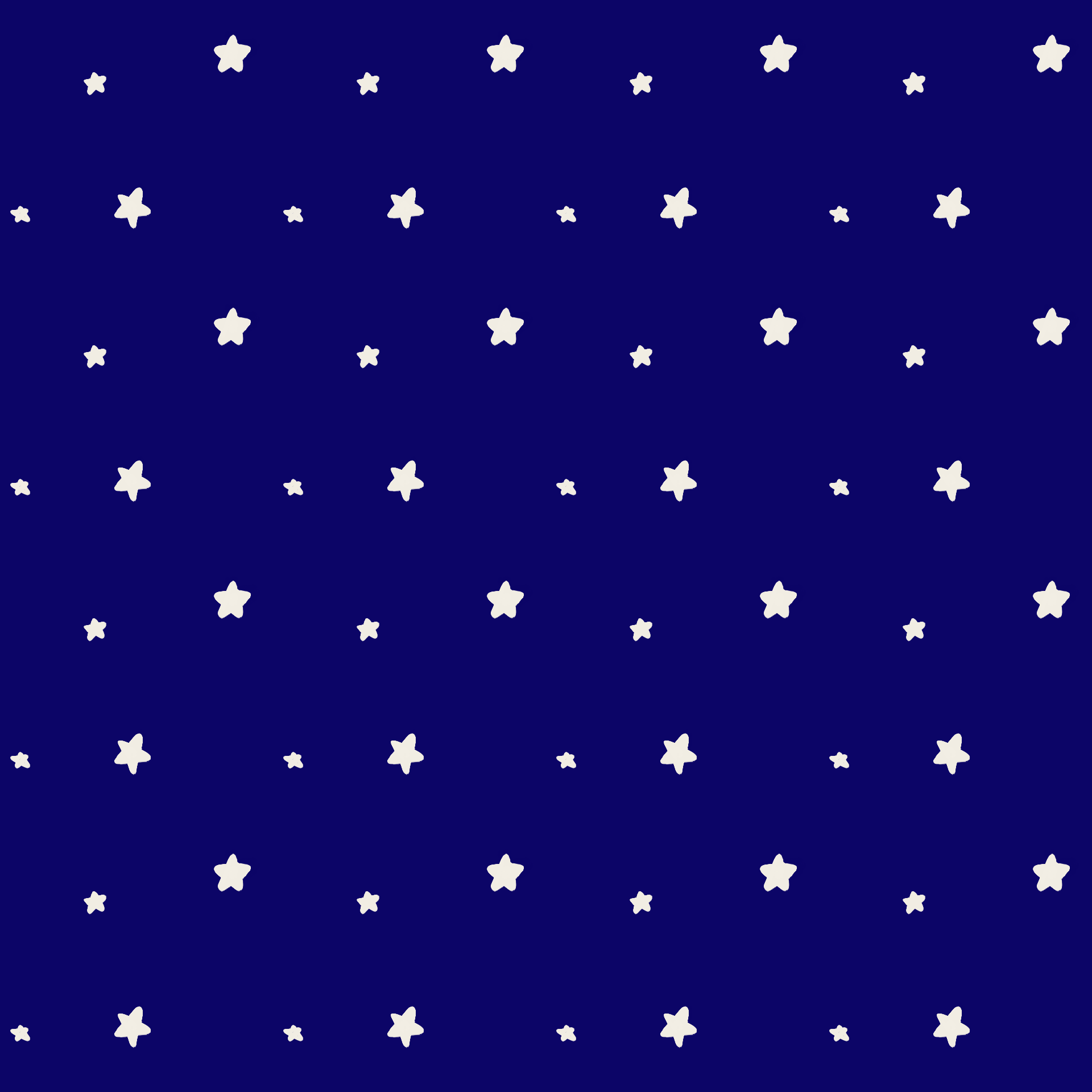 Pop Art Midnight Scattered Stars Pattern