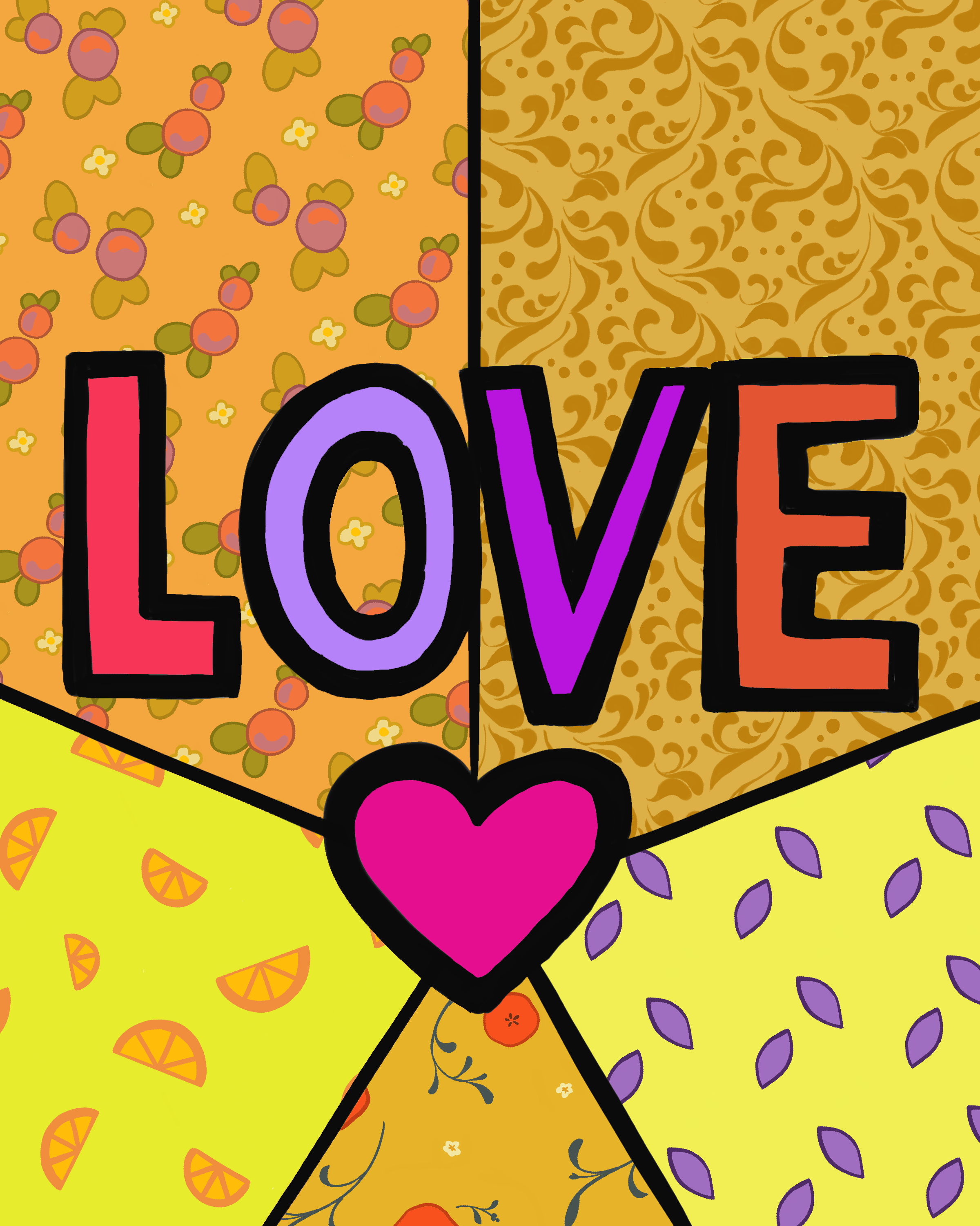 Pop Art LOVE Valentine's Day Poster