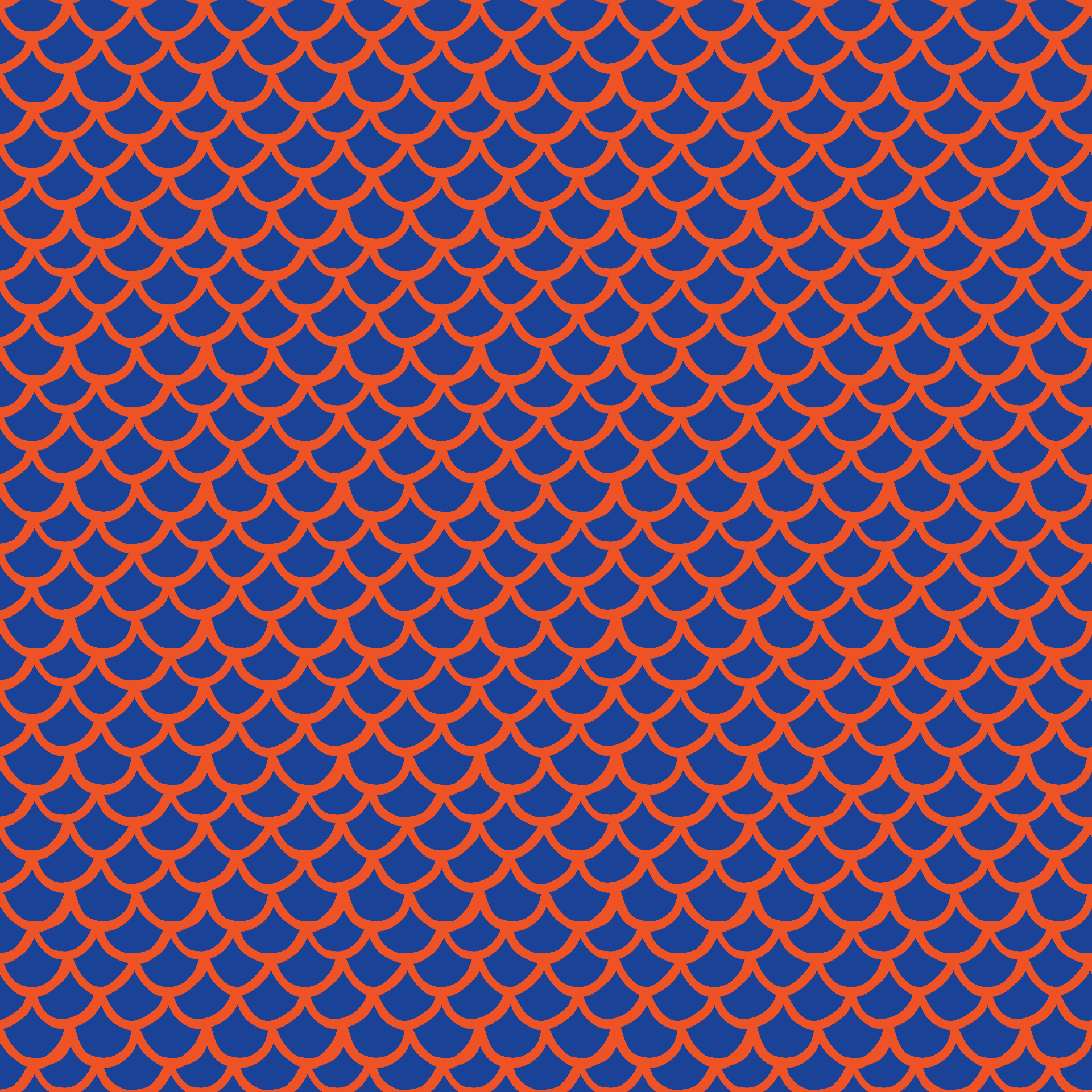 Pop Art Scalloped Outline Pattern