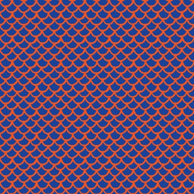 Pop Art Scalloped Outline Pattern