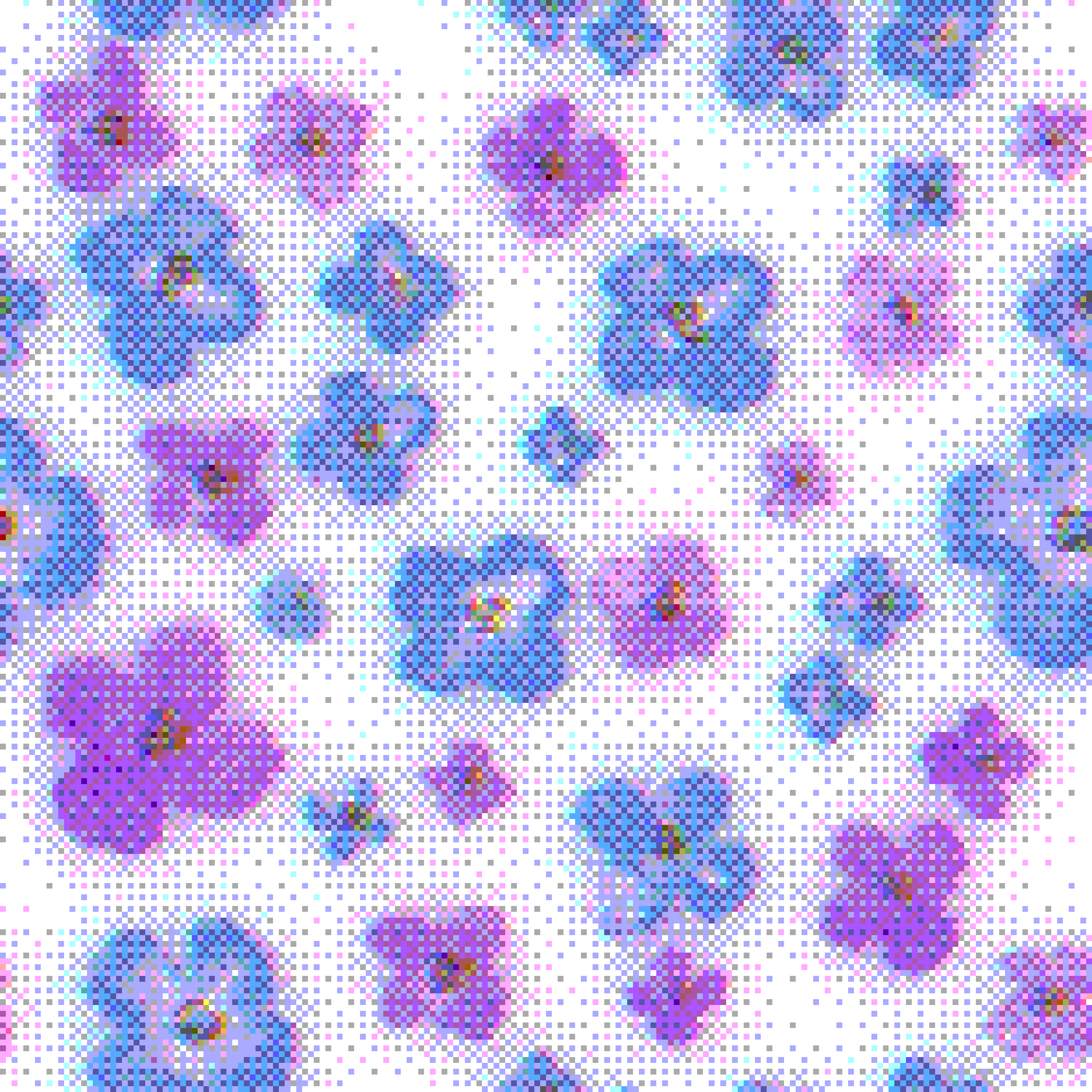 Dithered Watercolor Floral Pattern