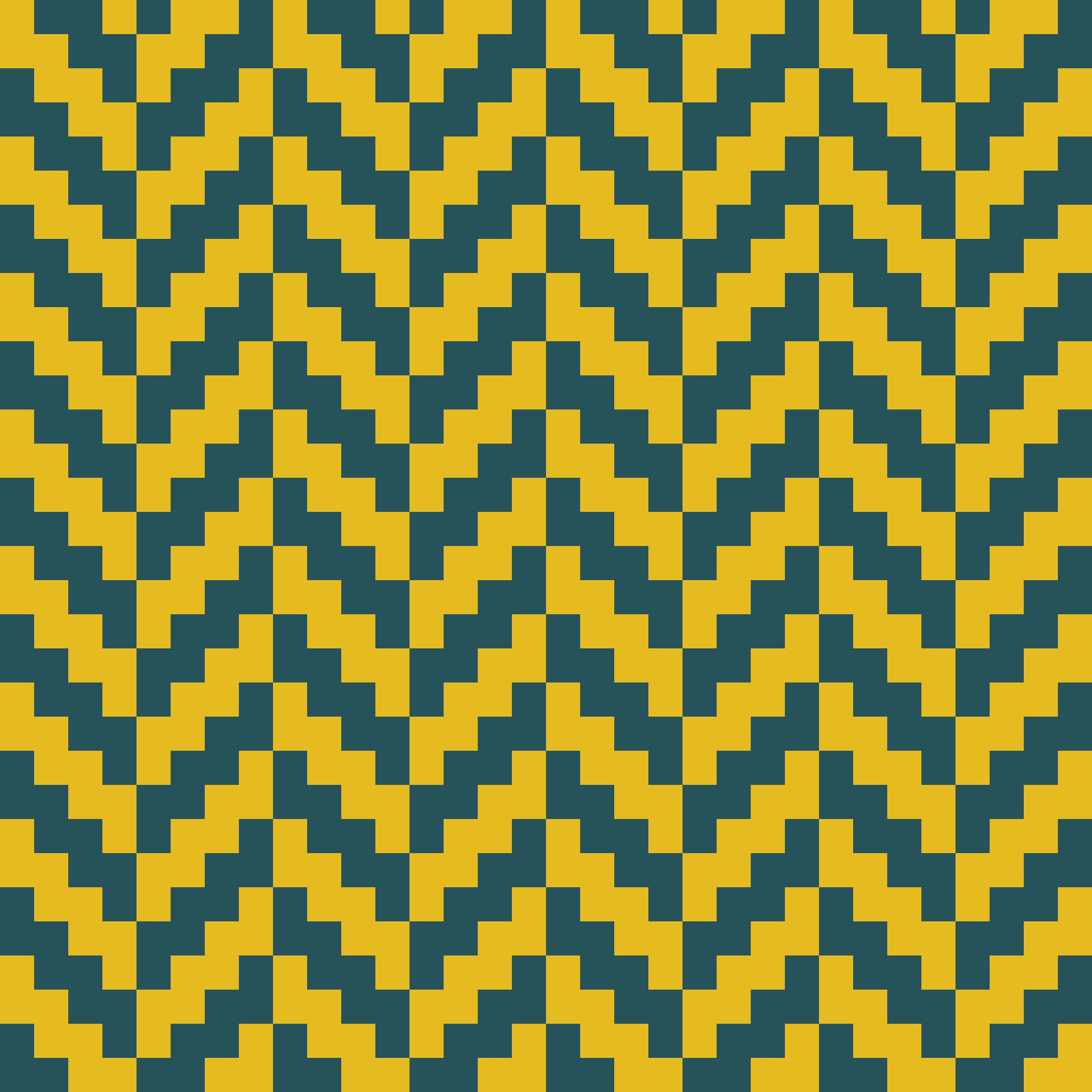 Retro Pixel Chevron Herringbone Seamless Pattern in Teal & Mustard | Free Geometric Surface Design
