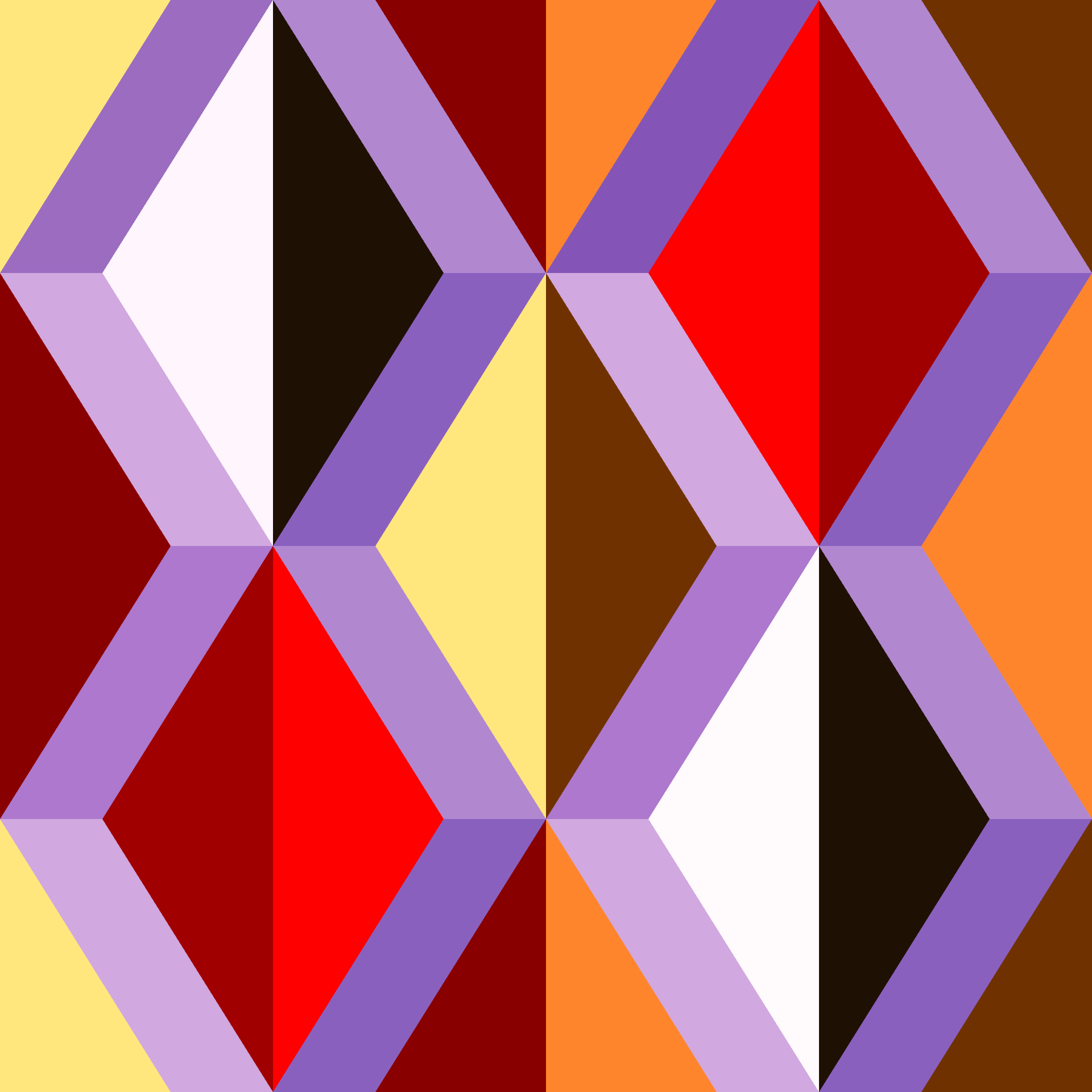 Retro Faceted Diamond Stripe Seamless Pattern in Crimson & Lavender | Free Geometric Surface Design