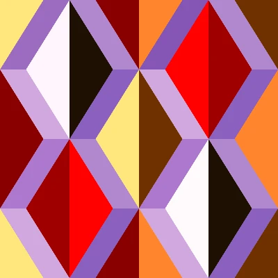 Retro Faceted Diamond Stripe Seamless Pattern in Crimson & Lavender | Free Geometric Surface Design