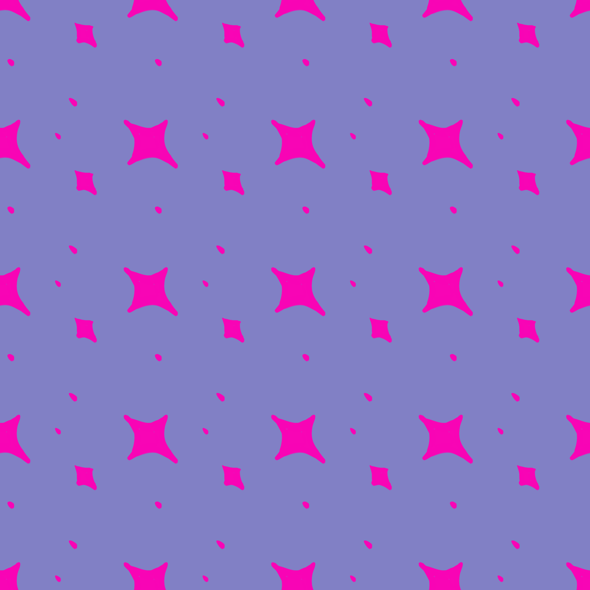 Pop Art Playful Starbursts in Lavender & Pink Pattern