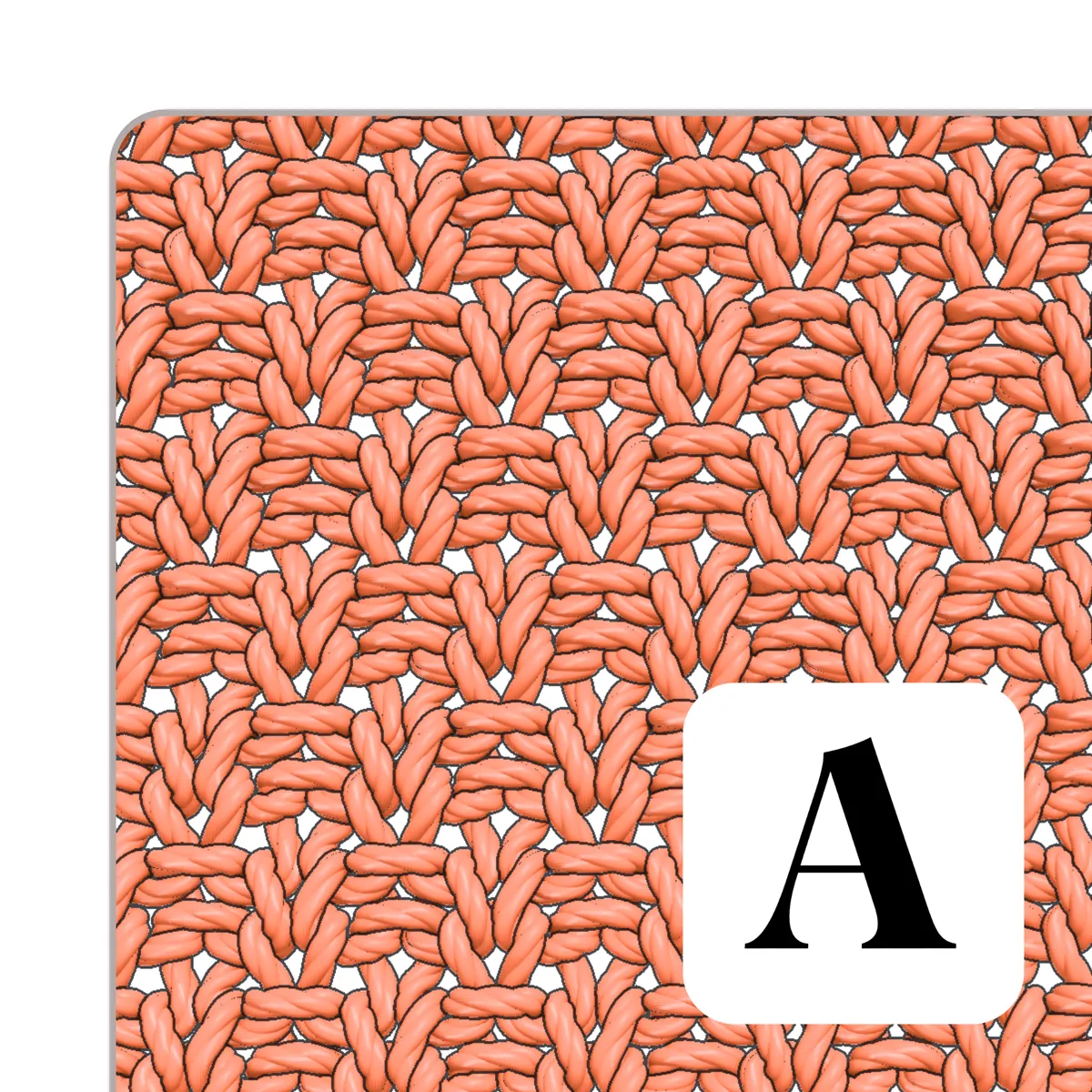 Asunder Knit License — simulated knit swatch