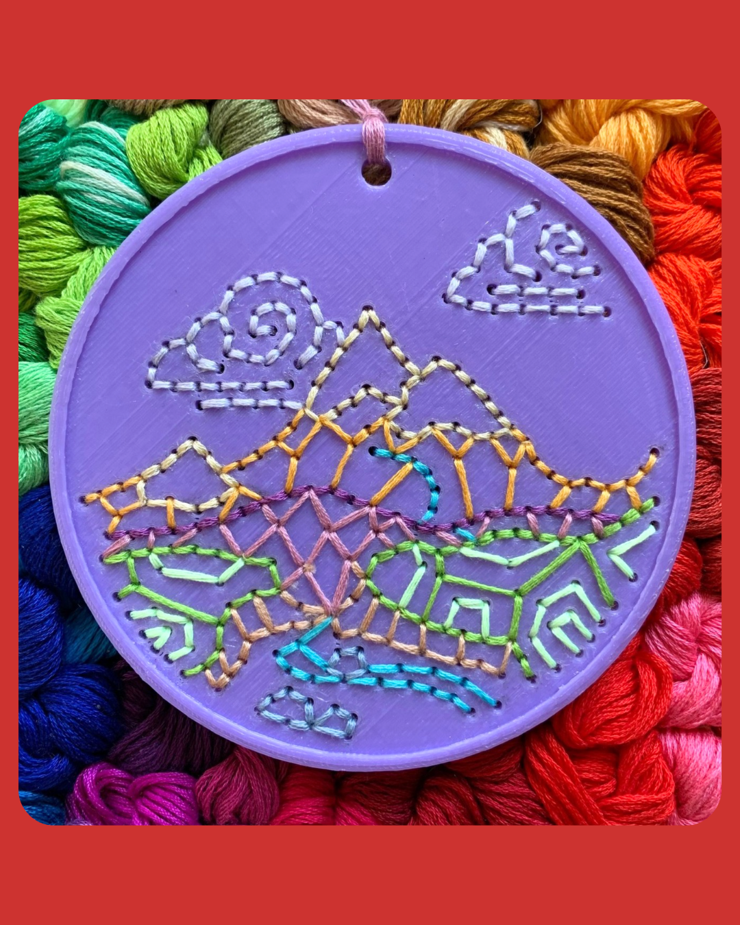 Mountain Series #1 Embroidery STL Pattern